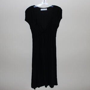 FREE*❤️ZARA COLLECTION front cinched long black dress US EU Large MX 30 Portugal